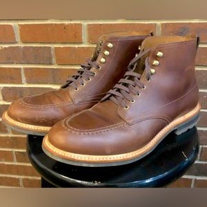 J.Crew Kenton pacer boots in brown Chromexcel.